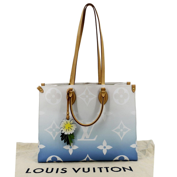 LOUIS VUITTON Pool Onthego GM Monogram Tote Shoulder Bag Blue