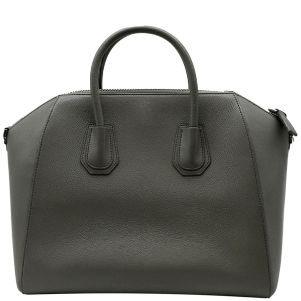 GIVENCHY Antigona Medium Calfskin Leather Shoulder Bag Gray
