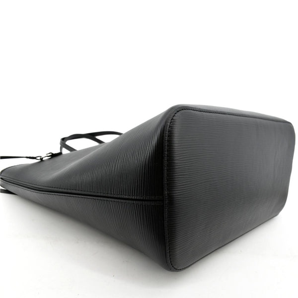 LOUIS VUITTON Neverfull Epi Leather Tote Shoulder Bag Black