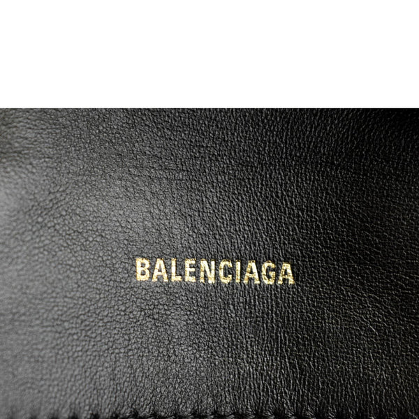 BALENCIAGA Treize Leather Shoulder Bag Black