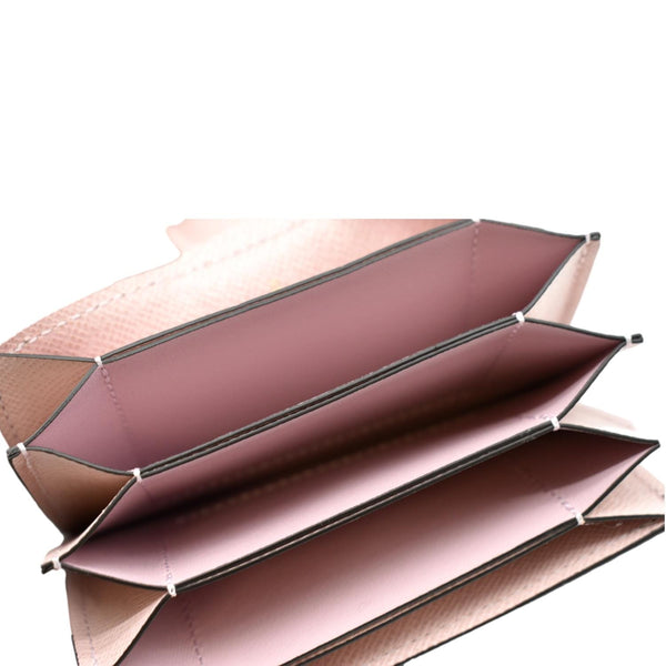 LOUIS VUITTON Gusseted Monogram Canvas Card Holder Rose Ballerine