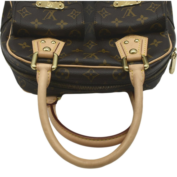 Louis Vuitton Manhattan PM Monogram Canvas Satchel Bag - Top