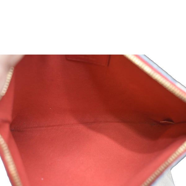 LOUIS VUITTON City Denim Wristlet Pouch Blue