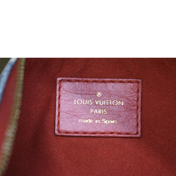 LOUIS VUITTON City Denim Wristlet Pouch Blue