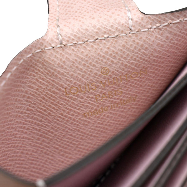 LOUIS VUITTON Gusseted Monogram Canvas Card Holder Rose Ballerine