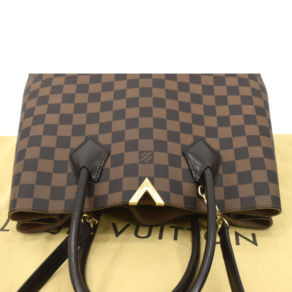Louis Vuitton Kensington Damier Ebene Tote Bag Brown - Top