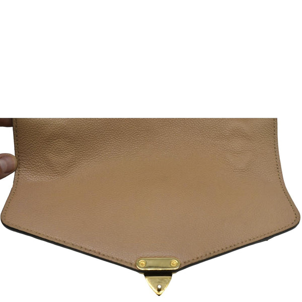 LOUIS VUITTON Metis Pochette Empreinte Leather Crossbody Bag Beige