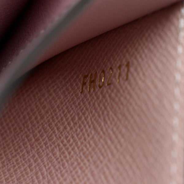 LOUIS VUITTON Gusseted Monogram Canvas Card Holder Rose Ballerine