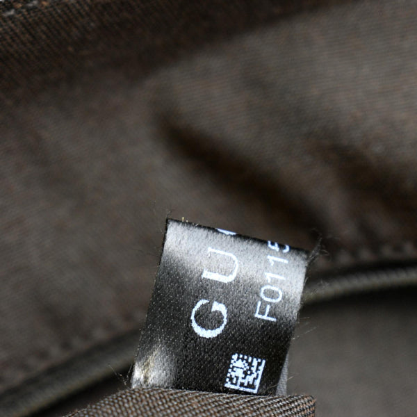 GUCCI Crystal GG Monogram Flap Coated Canvas Messenger Bag Beige 272350