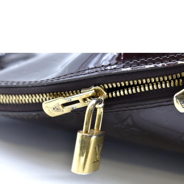 Louis Vuitton Alma GM Monogram Vernis Satchel Bag - Zip