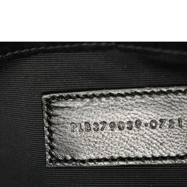 Yves Saint Laurent Monogram Leather Pouch Grey - Serial Number