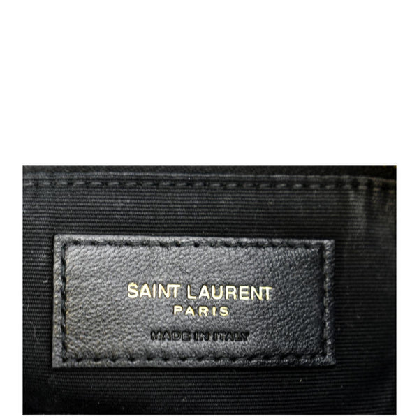 YVES SAINT LAURENT Loulou Puffer Mini Quilted Canvas Crossbody Bag Light Green