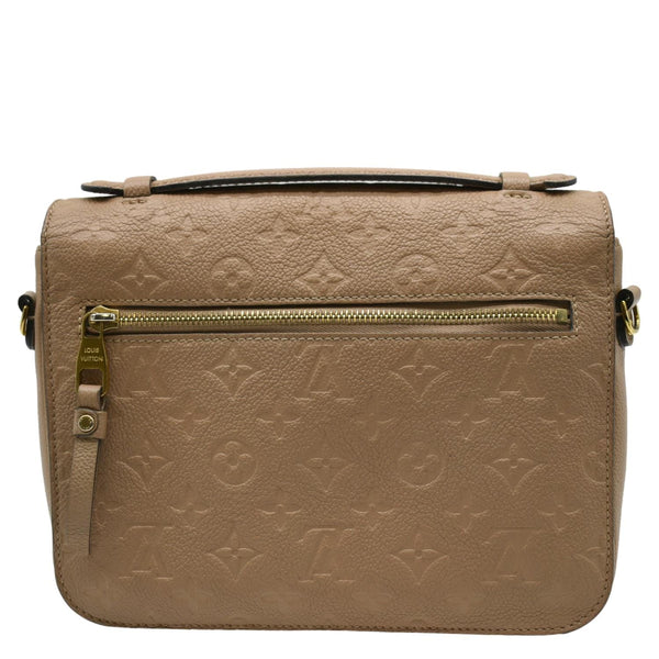 LOUIS VUITTON Metis Pochette Empreinte Leather Crossbody Bag Beige