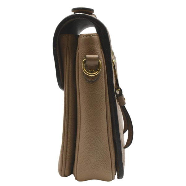 LOUIS VUITTON Metis Pochette Empreinte Leather Crossbody Bag Beige