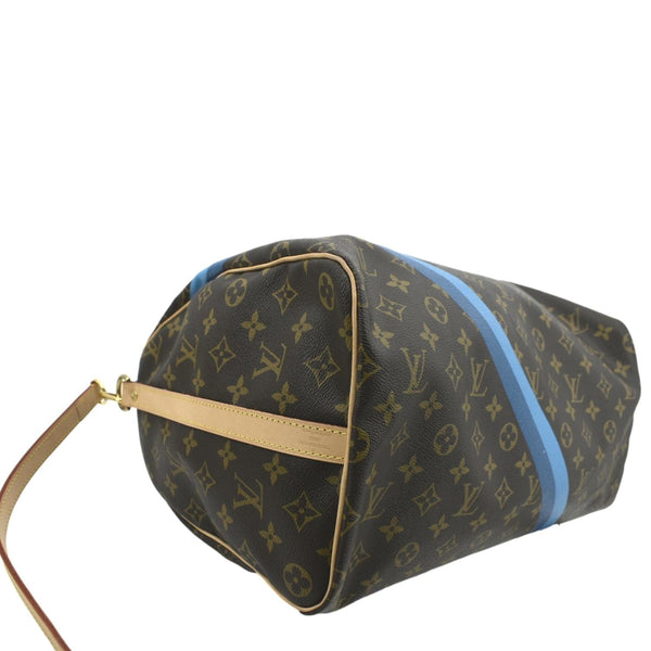 LOUIS VUITTON Speedy 40 Bandouliere Heritage Monogram Canvas Travel Bag Brown
