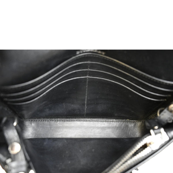 Burberry Hampshire Perforated Leather Crossbody Bag - Inside