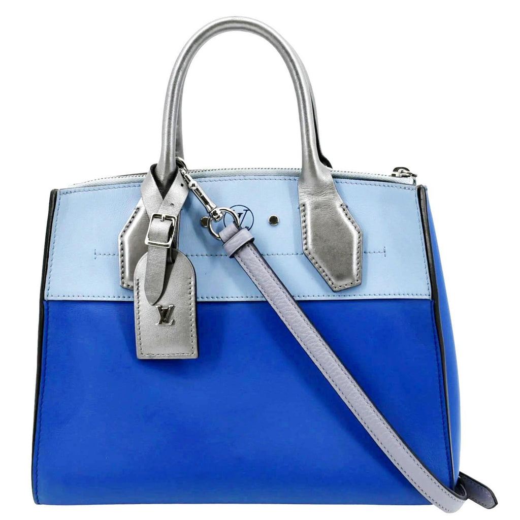 LOUIS VUITTON 'City Steamer MM' Bag in Tricolor Smooth Leather at 1stDibs