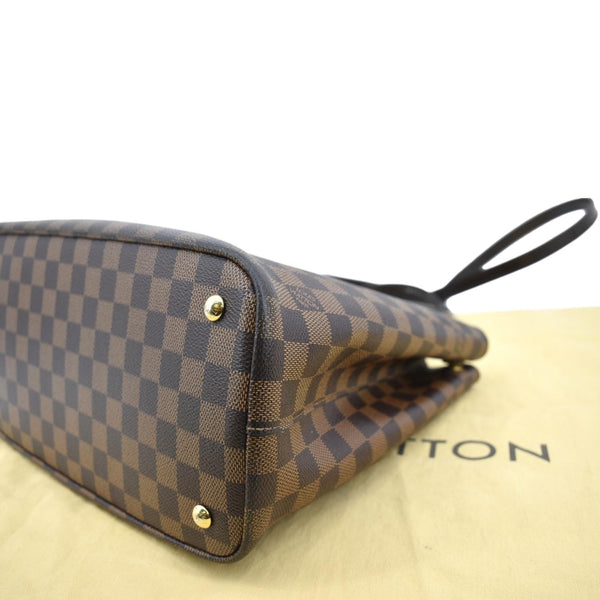 Louis Vuitton Kensington Damier Ebene Tote Bag Brown - Bottom Right