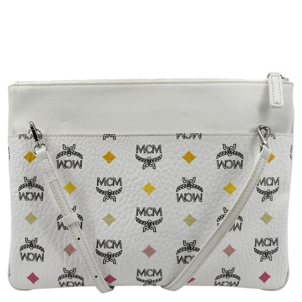 MCM Visetos Medium Canvas Crossbody Pouch Multicolor
