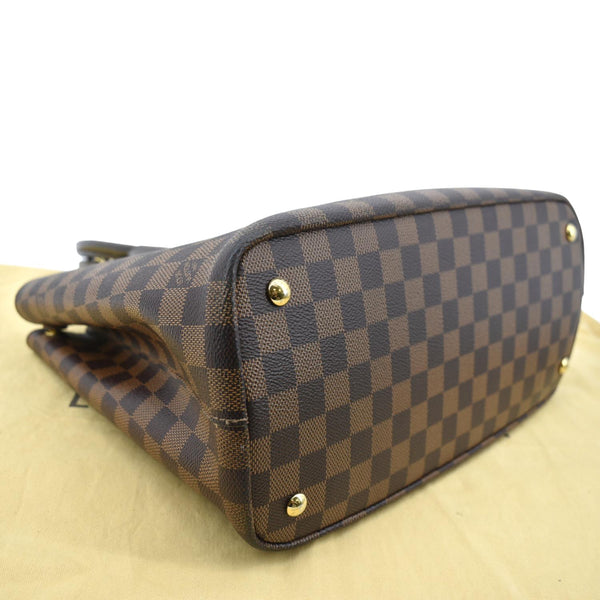 Louis Vuitton Kensington Damier Ebene Tote Bag Brown - Bottom Left