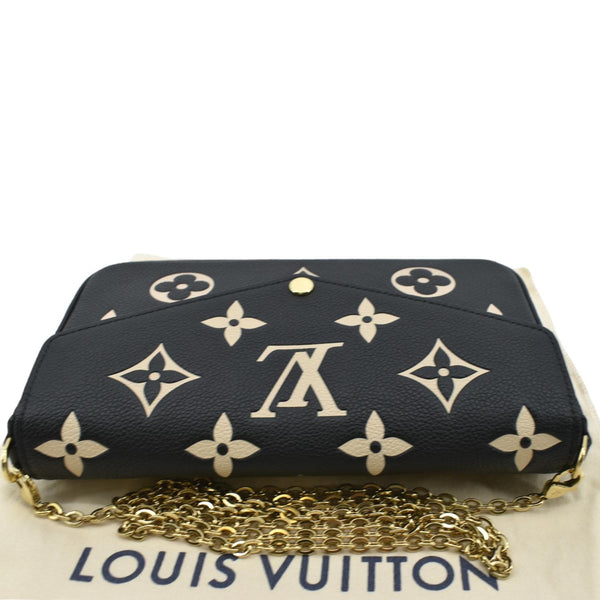 LOUIS VUITTON Felicie Pochette Monogram Empreinte Crossbody Bag Bicolor