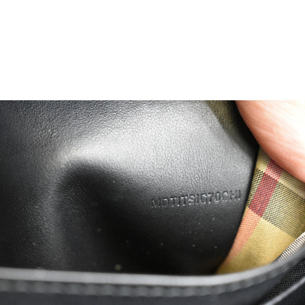 Burberry Hampshire Perforated Leather Crossbody Bag - Serial Number