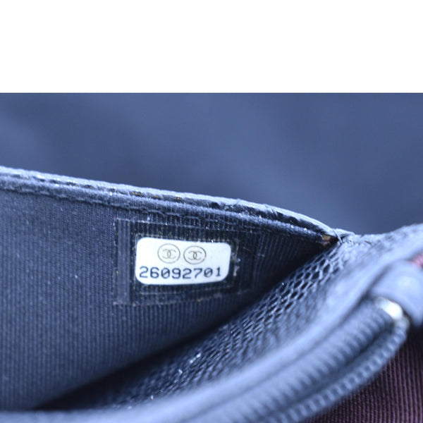 Chanel Boy Woc Caviar Leather Wallet Clutch Bag - Serial Number