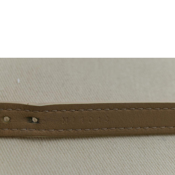 LOUIS VUITTON Leather Bracelet Beige