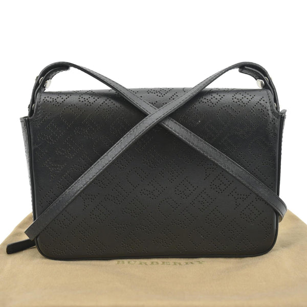 Burberry Hampshire Perforated Leather Crossbody Bag - Straps