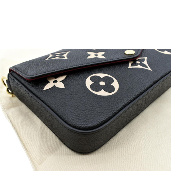 LOUIS VUITTON Felicie Pochette Monogram Empreinte Crossbody Bag Bicolor