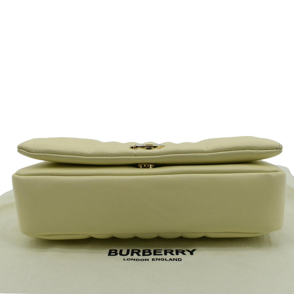 BURBERRY Lola Medium Quilted Leather Shoulder Bag Cool Lemon