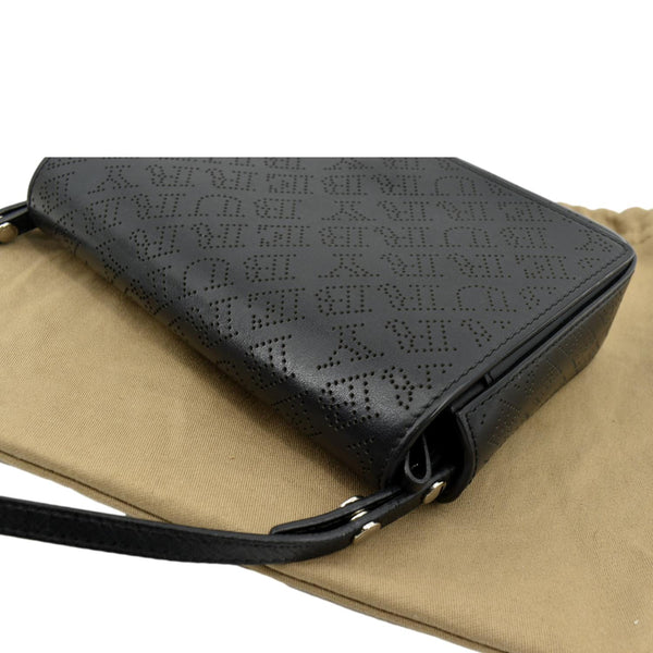Burberry Hampshire Perforated Leather Crossbody Bag - Top Left