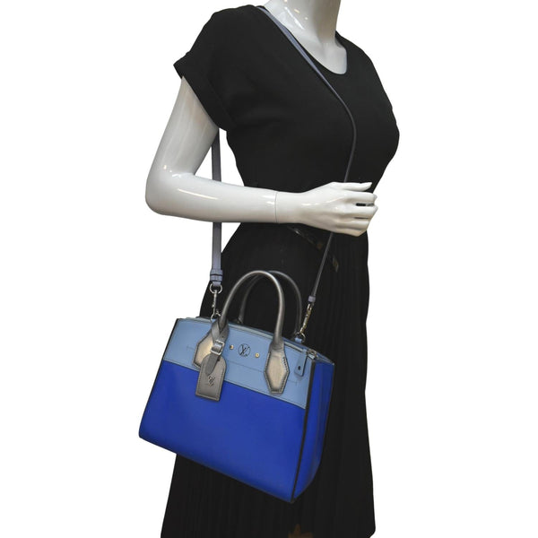 Louis Vuitton City Steamer Leather Shoulder Bag - Full View