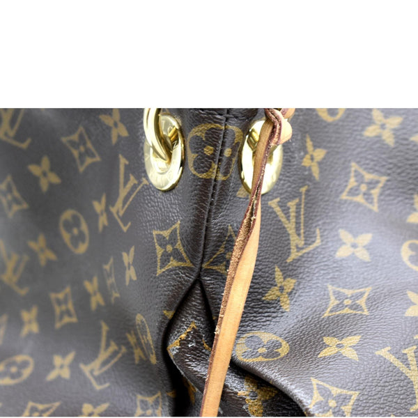 LOUIS VUITTON Artsy MM Monogram Canvas Hobo Bag Brown