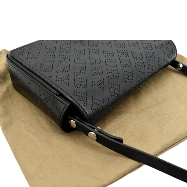Burberry Hampshire Perforated Leather Crossbody Bag - Top Right
