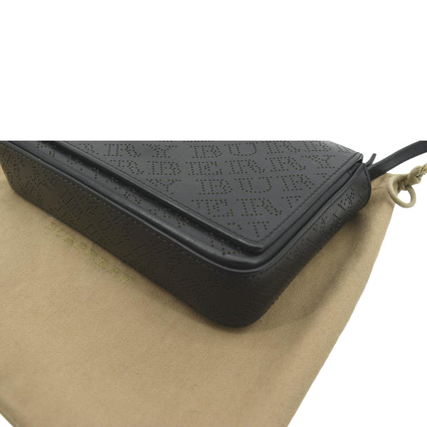 Burberry Hampshire Perforated Leather Crossbody Bag - Bottom Right