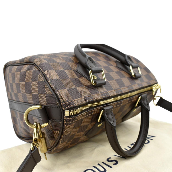LOUIS VUITTON Speedy 25 Bandouliere Damier Ebene Shoulder Bag Brown