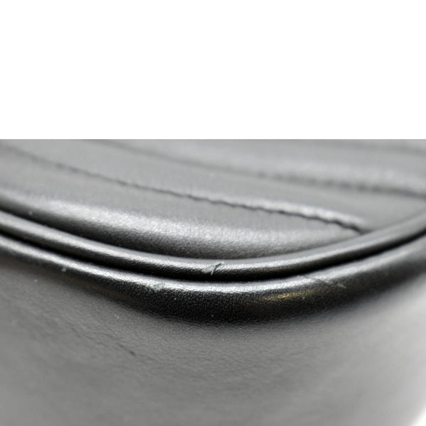 LOUIS VUITTON New Wave Chain MM Calfskin Leather Shoulder Bag Black