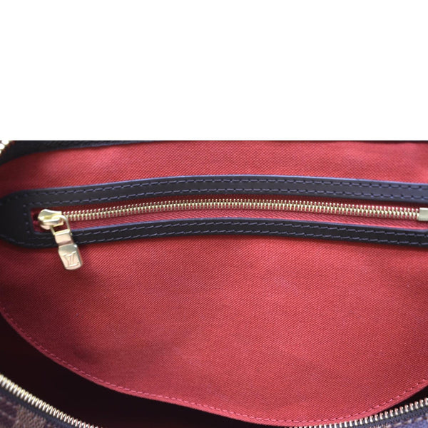 LOUIS VUITTON Speedy 35 Damier Ebene Satchel Bag Brown