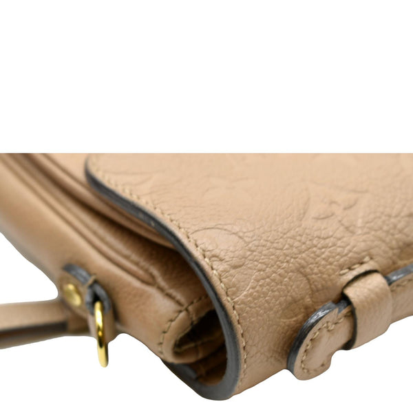 LOUIS VUITTON Metis Pochette Empreinte Leather Crossbody Bag Beige