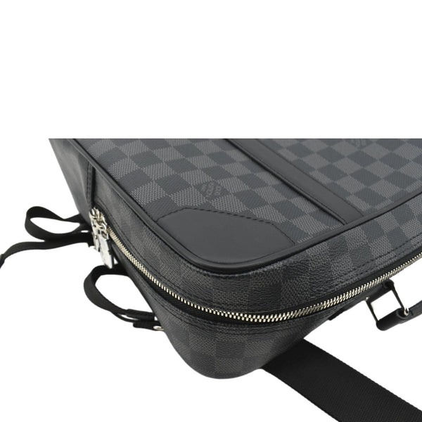 Louis Vuitton Damier Graphite Briefcase Backpack Bag - Left Side