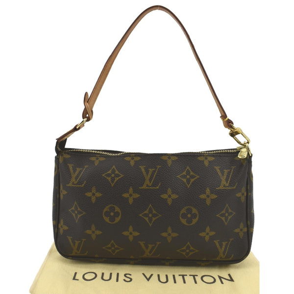 LOUIS VUITTON Pochette Accessoires Monogram Canvas Pouch Bag Brown