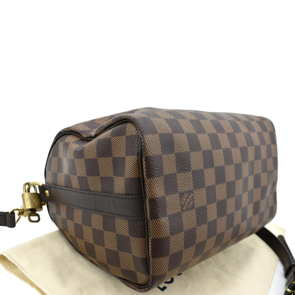 LOUIS VUITTON Speedy 25 Bandouliere Damier Ebene Shoulder Bag Brown