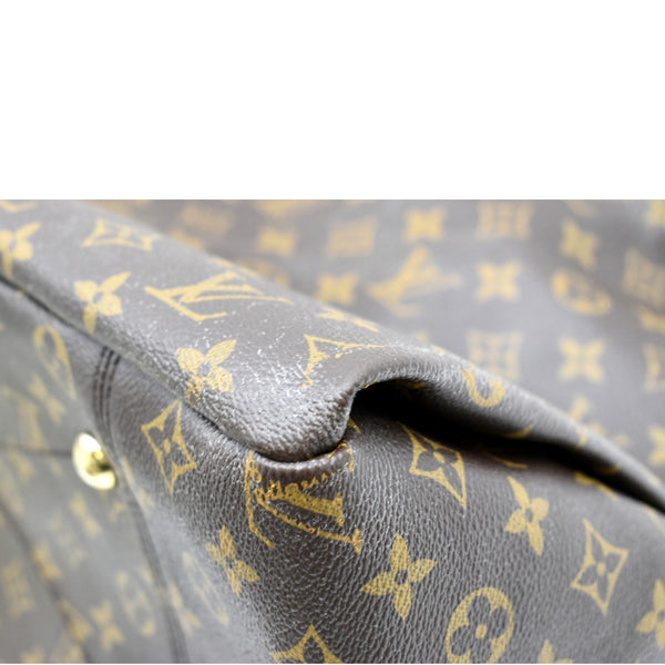 LOUIS VUITTON Artsy MM Monogram Canvas Hobo Bag Brown