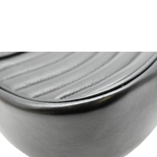 LOUIS VUITTON New Wave Chain MM Calfskin Leather Shoulder Bag Black