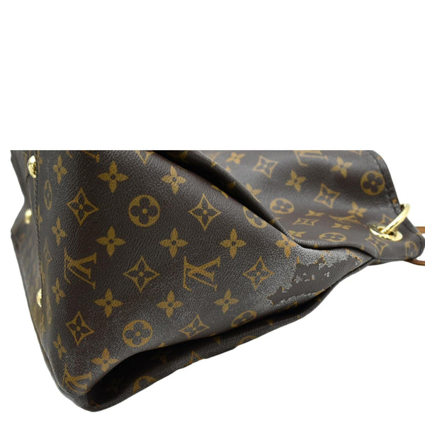 LOUIS VUITTON Artsy MM Monogram Canvas Hobo Bag Brown