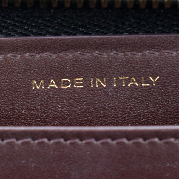 Chanel Zip Around Quilted Caviar Leather Wallet Black - Made In Italy