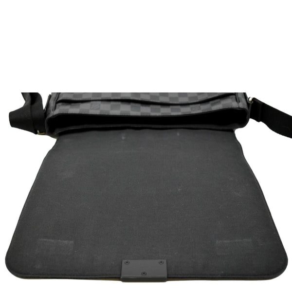 Louis Vuitton District MM Damier Graphite Messenger Bag - Open