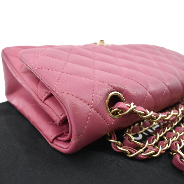 Chanel Classic Medium Double Flap Leather Shoulder Bag - Top Right