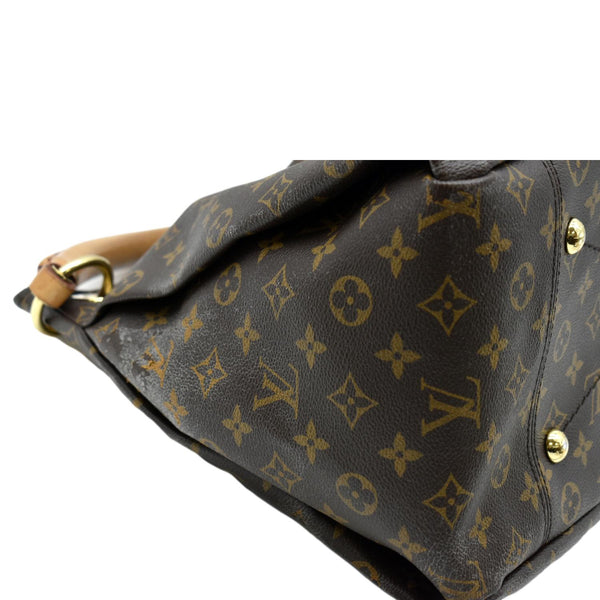 LOUIS VUITTON Artsy MM Monogram Canvas Hobo Bag Brown